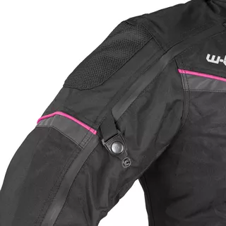 Dámska moto bunda W-TEC Progair Lady - 2. akosť - čierno-ružová