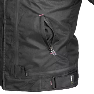 Dámska moto bunda W-TEC Progair Lady - 2. akosť - čierno-ružová