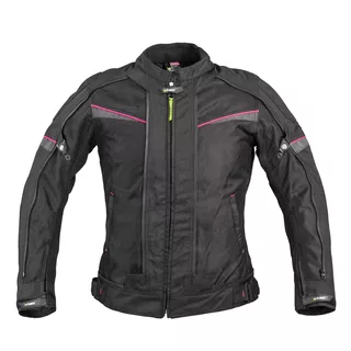 Dámska moto bunda W-TEC Progair Lady - 2. akosť - čierno-ružová