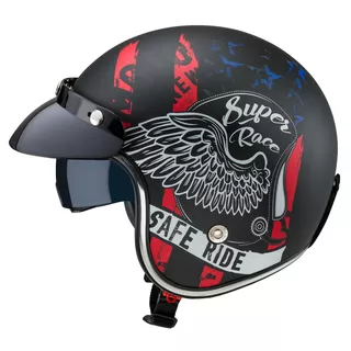 Moto prilba W-TEC Café Racer - 2.akosť - Vintage Stock