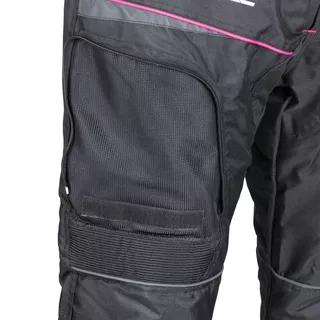 Dámske moto nohavice W-TEC Propant Lady - čierno-ružová