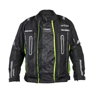Moto bunda W-TEC Gelnair - 2.akosť - čierno-zelená