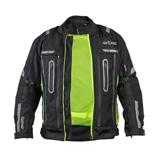 Moto bunda W-TEC Gelnair - 2.akosť - čierno-zelená