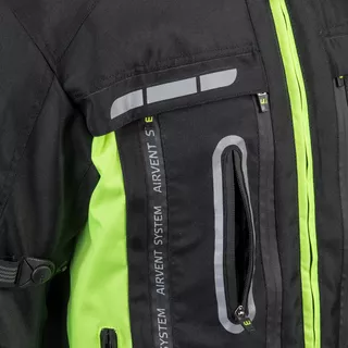 Moto bunda W-TEC Gelnair - 2.akosť - čierno-zelená