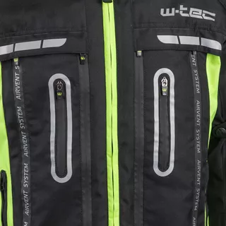 Moto bunda W-TEC Gelnair - 2.akosť - čierno-zelená