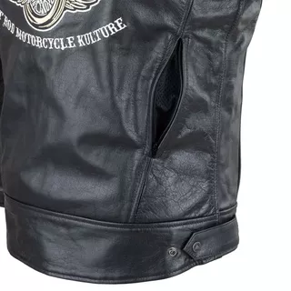 Pánska kožená bunda W-TEC Black Heart Wings Leather Jacket - 2. akosť - čierna