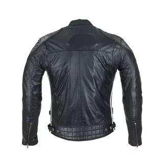 Pánska kožená moto bunda W-TEC Sheawen Classic - čierna