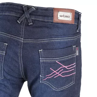 Dámske moto jeansy W-TEC Rafael - modrá