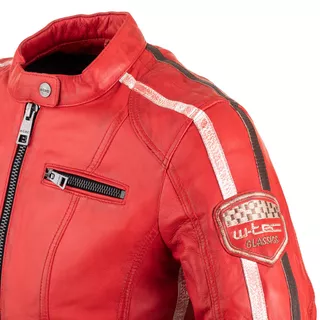 Dámska kožená bunda W-TEC Umana - 2. akosť - červená