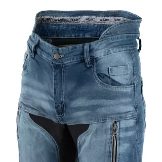 Pánske moto jeansy W-TEC Grandus EVO - 2. akosť - modrá