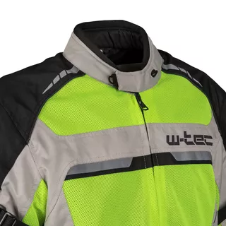 Pánska letná moto bunda W-TEC Saigair - Fluo Yellow-Black
