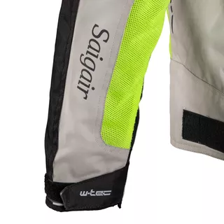 Pánska letná moto bunda W-TEC Saigair - Fluo Yellow-Black