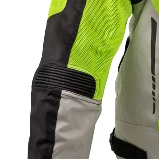 Pánska letná moto bunda W-TEC Saigair - Fluo Yellow-Black