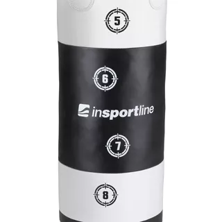 Boxovacie vrece inSPORTline Robkin 35x90cm / 25kg - čierno-biela