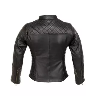 Dámska kožená moto bunda W-TEC Corallia - Black