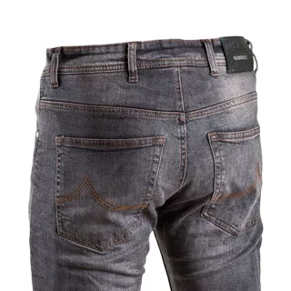 Pánské moto jeansy W-TEC Kancelor - 2. akosť - šedá