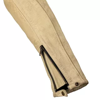 Pánska kožená moto bunda W-TEC Retro - čierno-hnedo-béžová