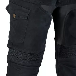 Pánske moto jeansy W-TEC Aredator - 2. akosť - čierna