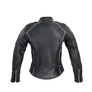 Dámska kožená moto bunda W-TEC Hagora - 2.akosť - matne čierna