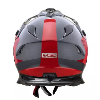 Moto prilba W-TEC V331 PR Graphic - Khaki-Grey