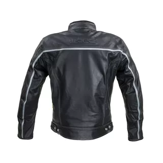 Kožená moto bunda W-TEC Mathal - 2. akosť - čierna