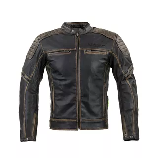 Kožená moto bunda W-TEC Mungelli - 2.akosť - vintage hnedá
