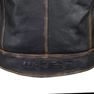 Kožená moto bunda W-TEC Mungelli - vintage hnedá