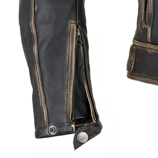 Kožená moto bunda W-TEC Mungelli - vintage hnedá