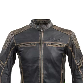 Kožená moto bunda W-TEC Mungelli - vintage hnedá
