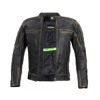 Kožená moto bunda W-TEC Mungelli - vintage hnedá