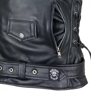 Kožená moto bunda W-TEC Black Heart Perfectis - čierna