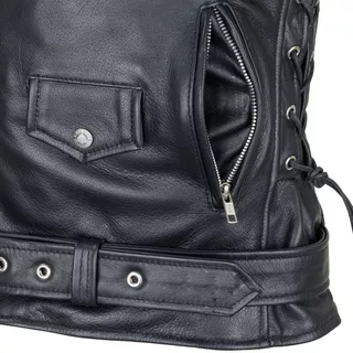 Kožená moto bunda W-TEC Perfectis - L