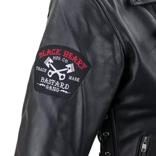 Kožená moto bunda W-TEC Black Heart Perfectis - čierna