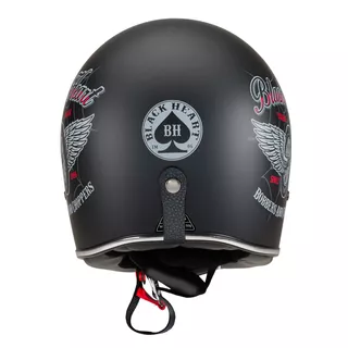 Moto prilba W-TEC Black Heart Retron s okuliarmi Dalhart - Angerwheel Silver
