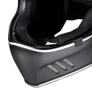 Moto prilba W-TEC Black Heart Retron s okuliarmi Dalhart - Angerwheel Silver