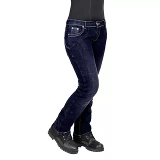 Dámske moto jeansy W-TEC C-2011 modré - modrá