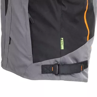 Pánska moto bunda W-TEC Brandon - čierno-šedo-oranžová
