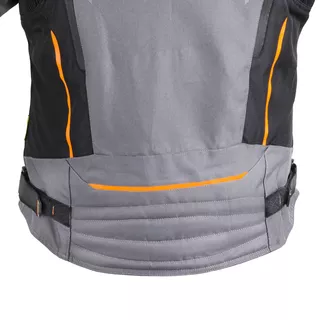 Pánska moto bunda W-TEC Brandon - čierno-šedo-oranžová