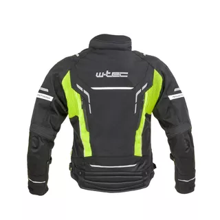 Pánska moto bunda W-TEC Brandon - čierno-šedo-oranžová