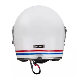 Moto prilba W-TEC Cruder Delacro - modro-bielo-červená