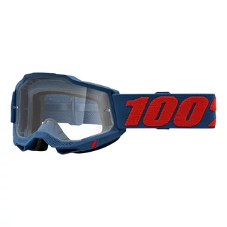 Motokrosové okuliare 100% Accuri 2 - Mifflin tmavo modrá, čire plexi