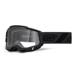 Motokrosové okuliare 100% Accuri 2 - Mifflin tmavo modrá, čire plexi - Scranton čierna, čire plexi