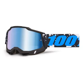 Motokrosové okuliare 100% Accuri 2 Mirror - Callisto čierna, zrkadlové plexi