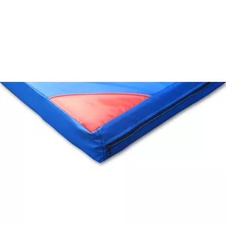 Protišmyková gymnastická žinenka inSPORTline Anskida T120 200x120x5 cm - čierno-modro-červená
