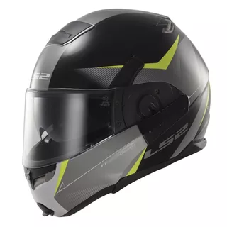 Výklopná moto prilba LS2 FF393 Convert Hawk - čierno-žltá - čierno-žltá