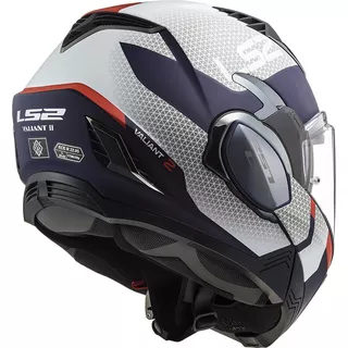 Výklopná moto prilba LS2 FF900 Valiant II Citius P/J - Gloss White Blue