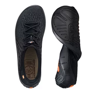 Pánske barefoot topánky Brubeck Merino - black/black