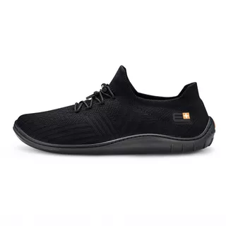 Pánske barefoot topánky Brubeck Merino - black/black