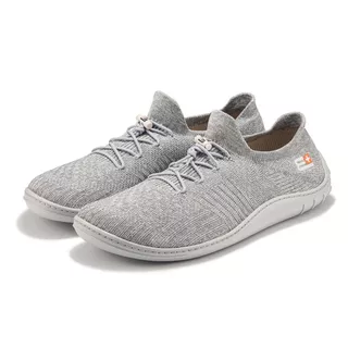 Pánske barefoot topánky Brubeck Merino - black/black - Light Grey