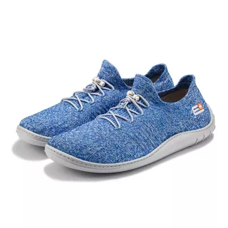 Pánske barefoot topánky Brubeck Merino - black/black - light blue/grey